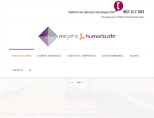 Tablet Screenshot of mejorayhumanizate.com